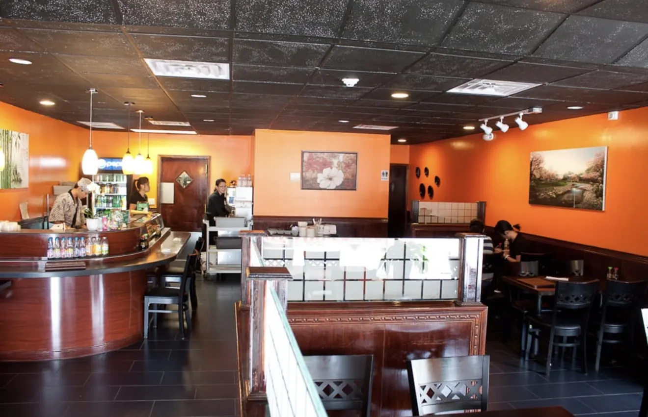 The East Gate dining room and sushi bar